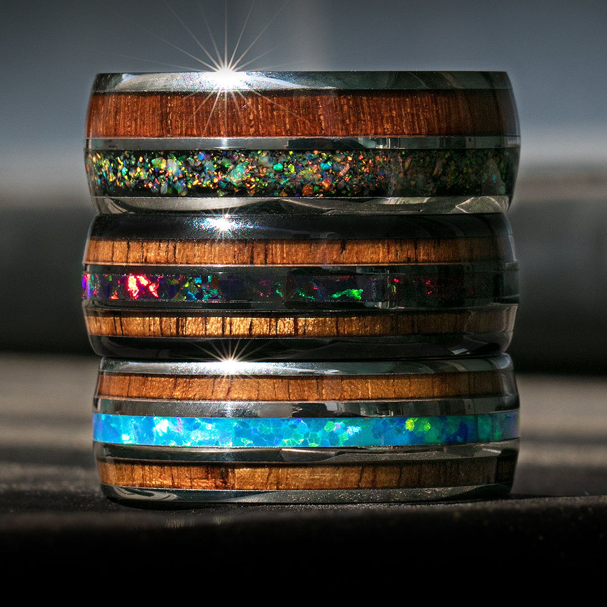 Opal Rings & Wedding Bands