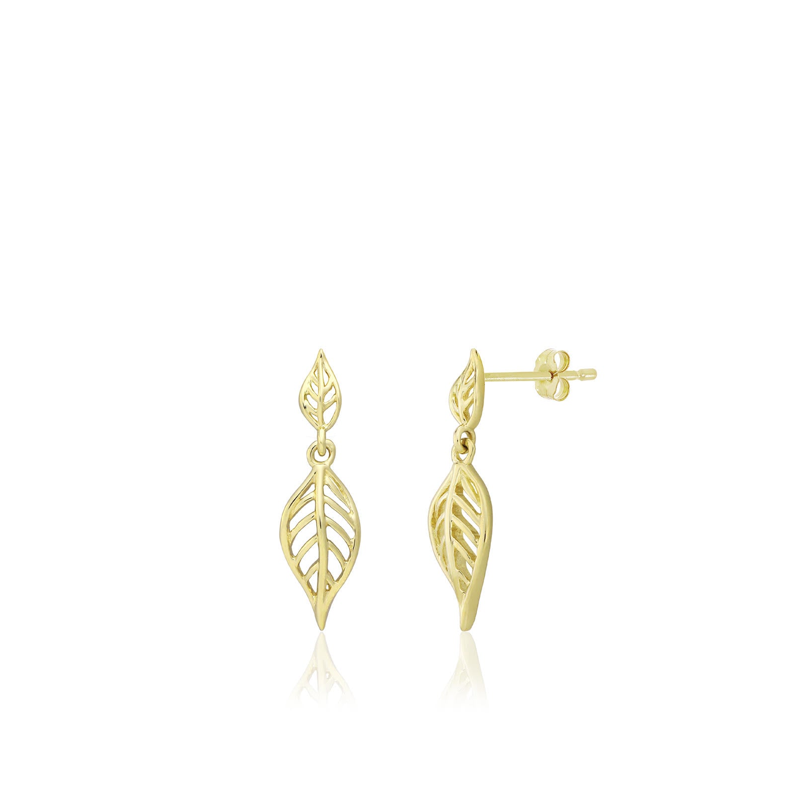 Maile Leaf Stud Earrings