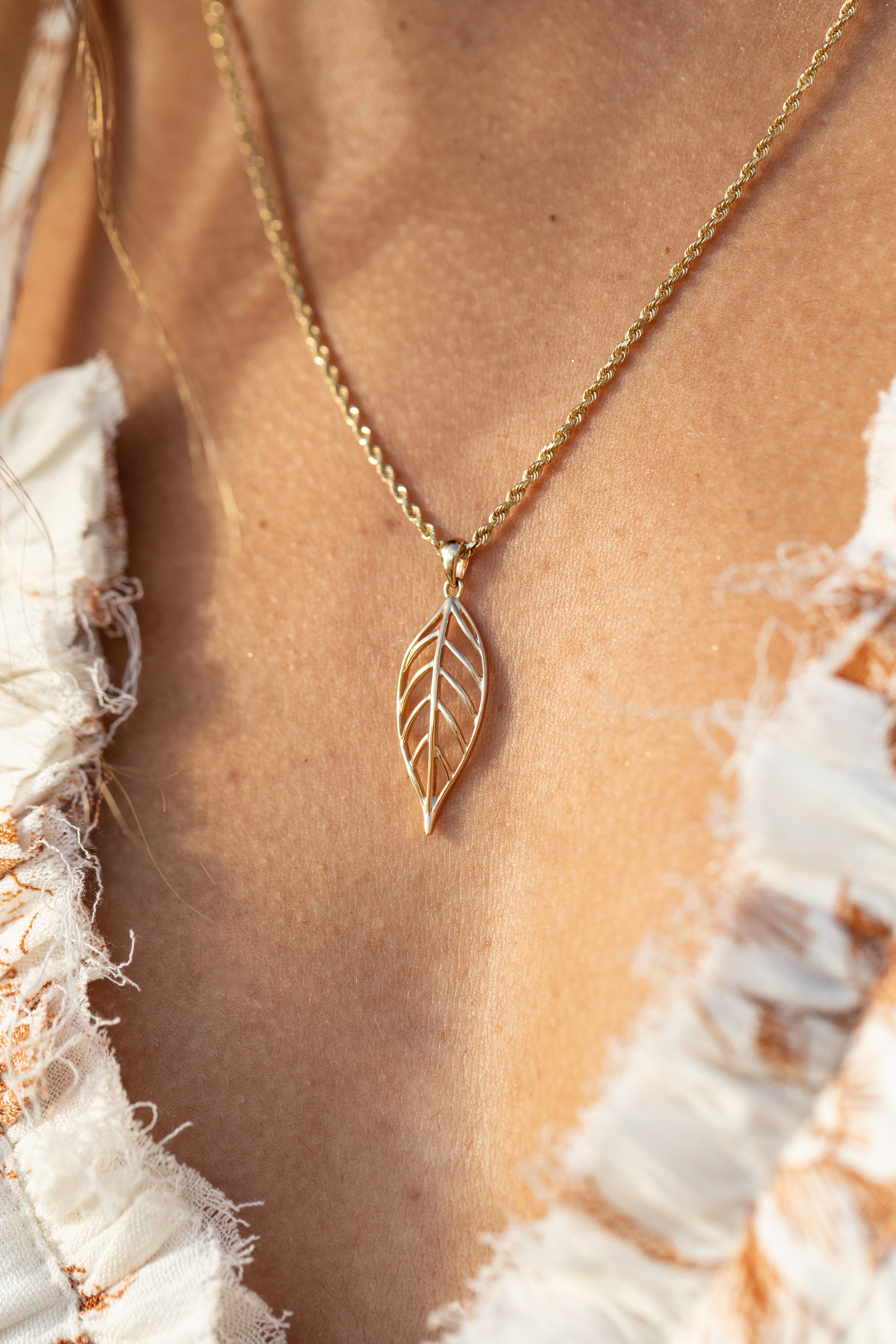 Maile Leaf Pendant