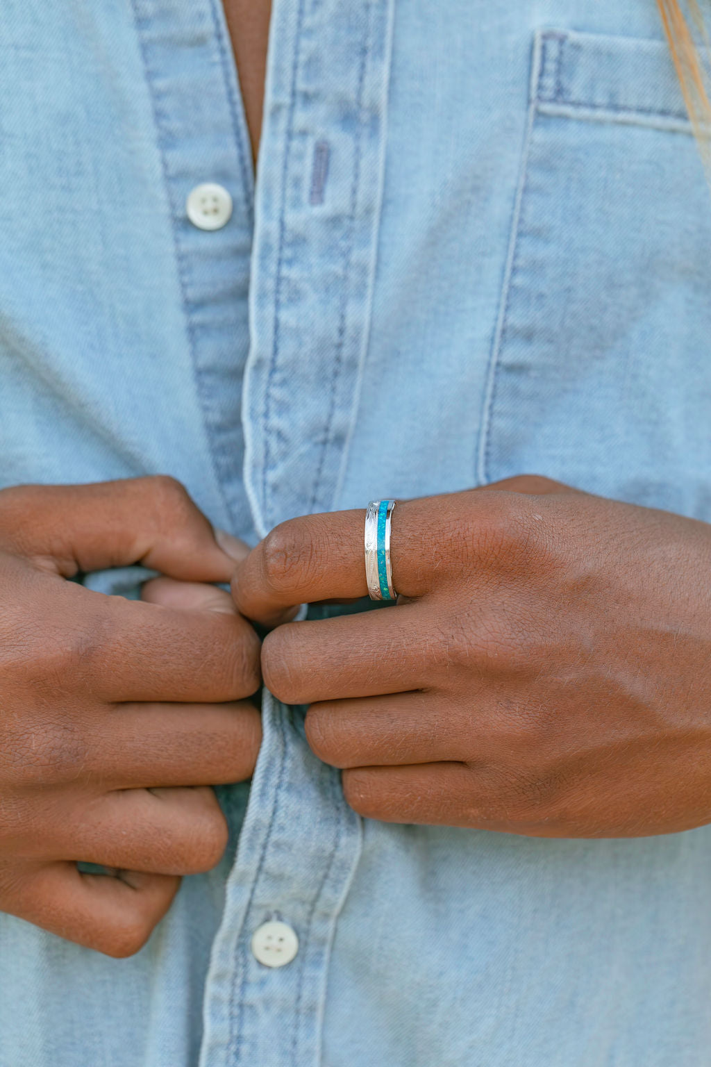 Sterling Silver Opal Ring