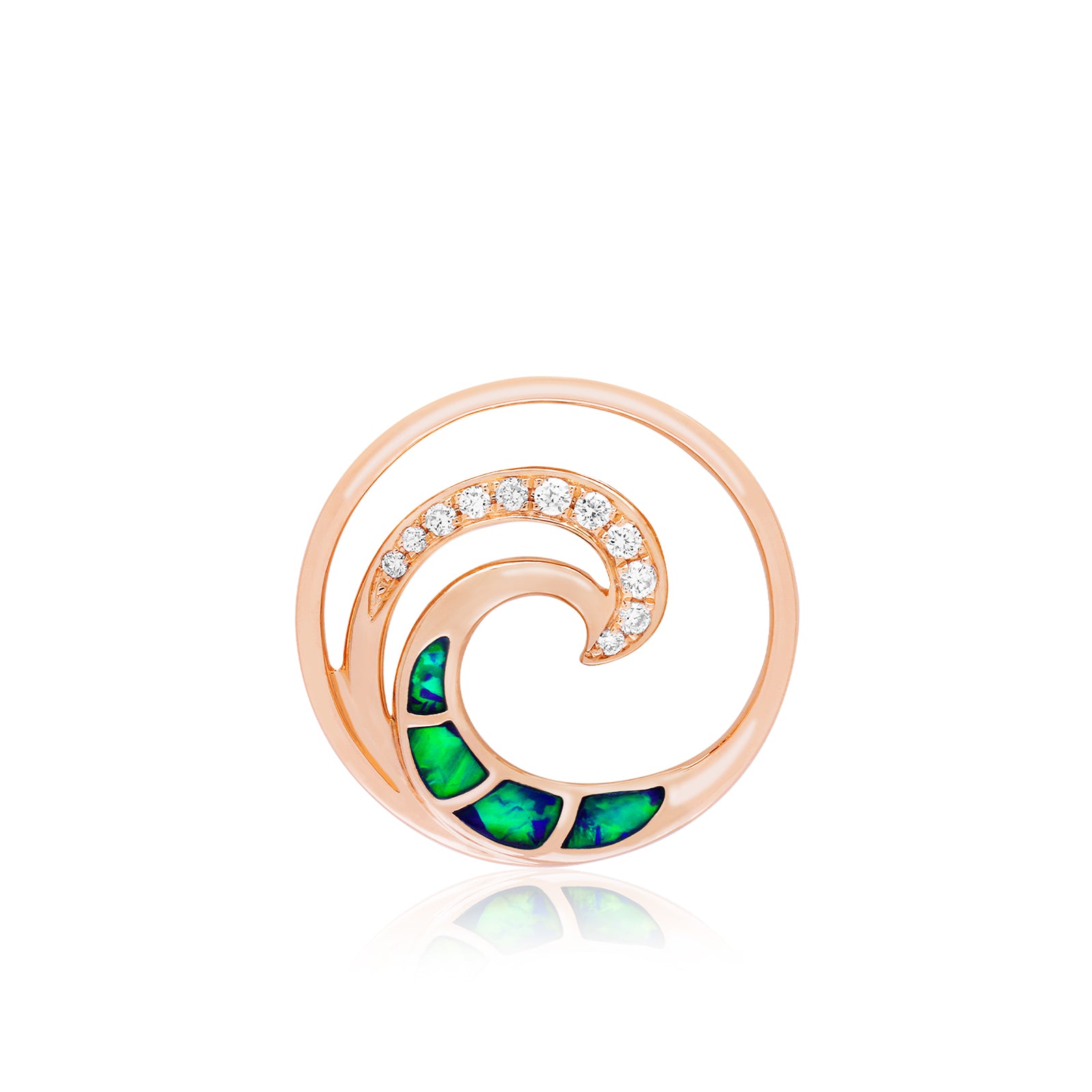 Opal Wave Pendant 20mm