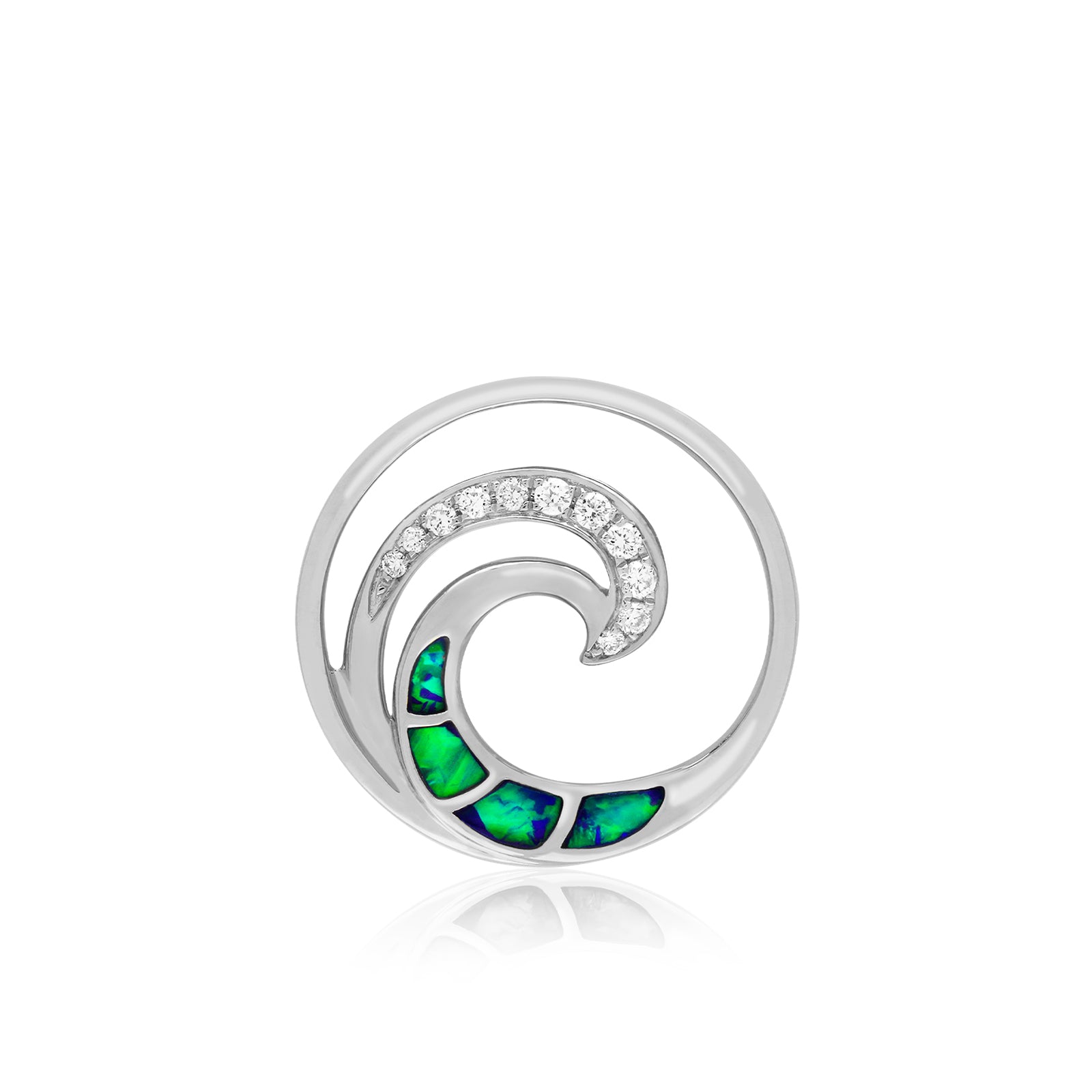 Opal Wave Pendant 20mm