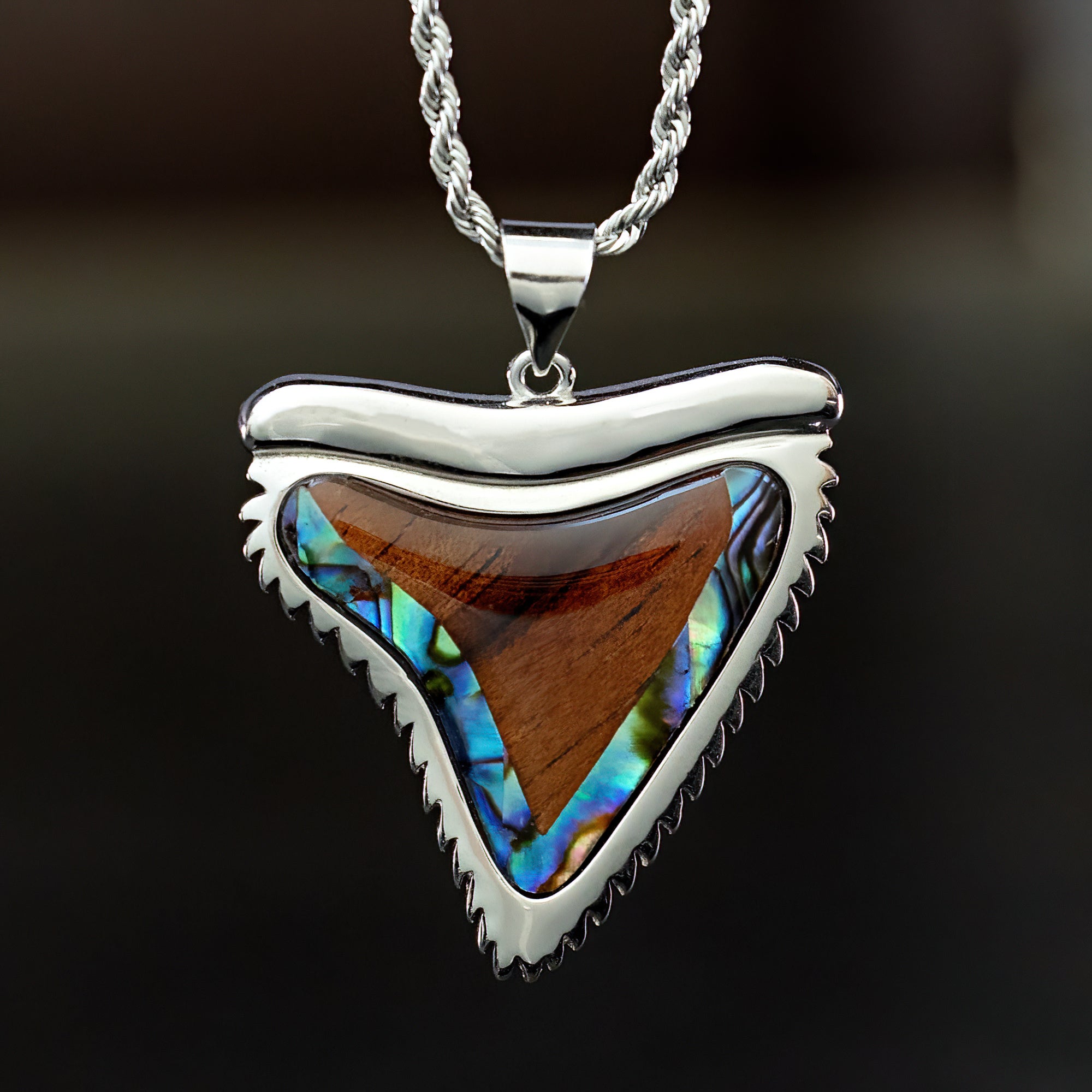 Sterling Silver "Mano" Shark Tooth Pendant