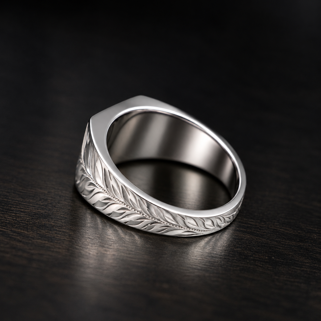 Sterling Silver Initial Tapper Ring