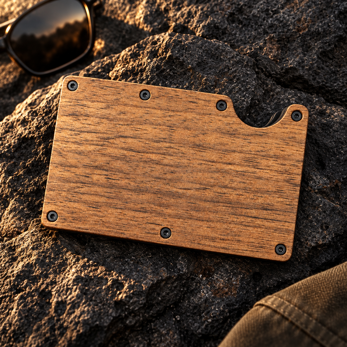 Mens Wood Wallet