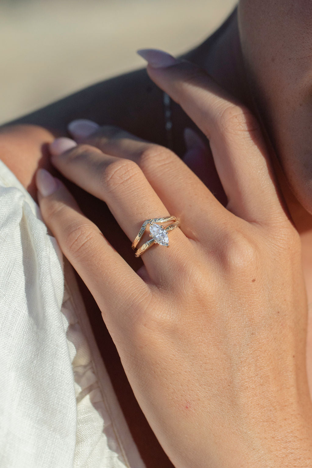 How to Wear Your Engagement Ring and Wedding Band