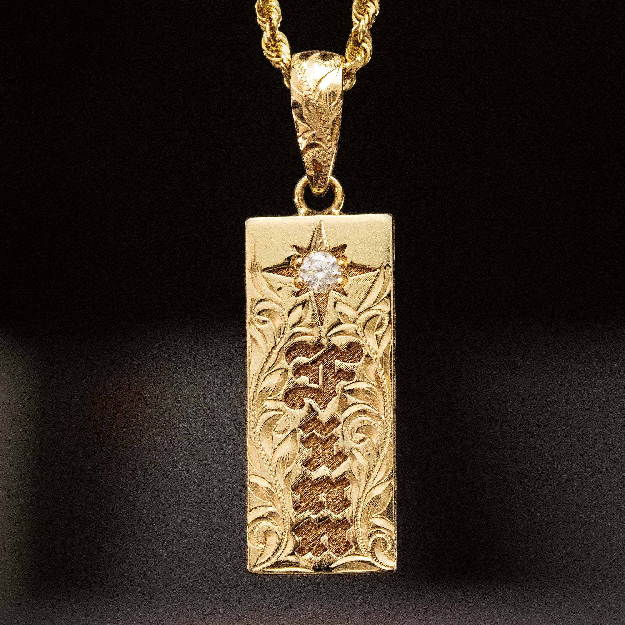 Solid Gold & Sterling Silver Pendant & Necklaces