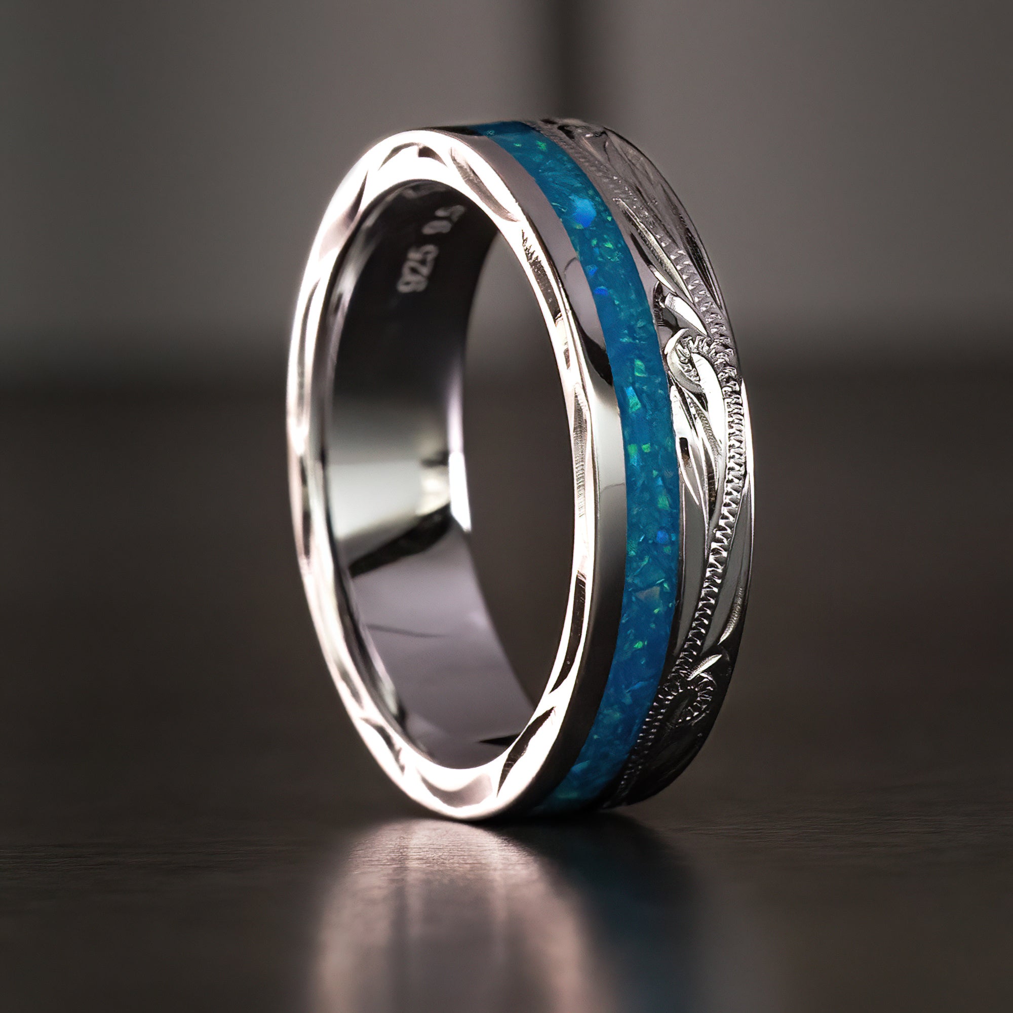 Sterling Silver Opal Ring