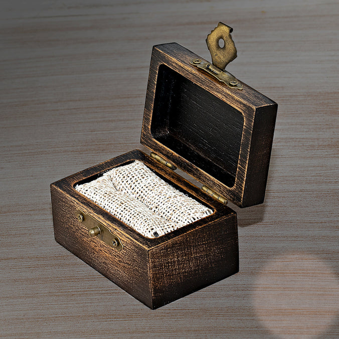 Wood Ring Box - Fits 1 Ring