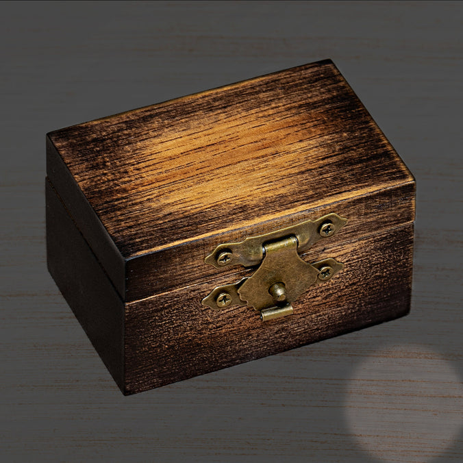 Wood Ring Box - Fits 1 Ring