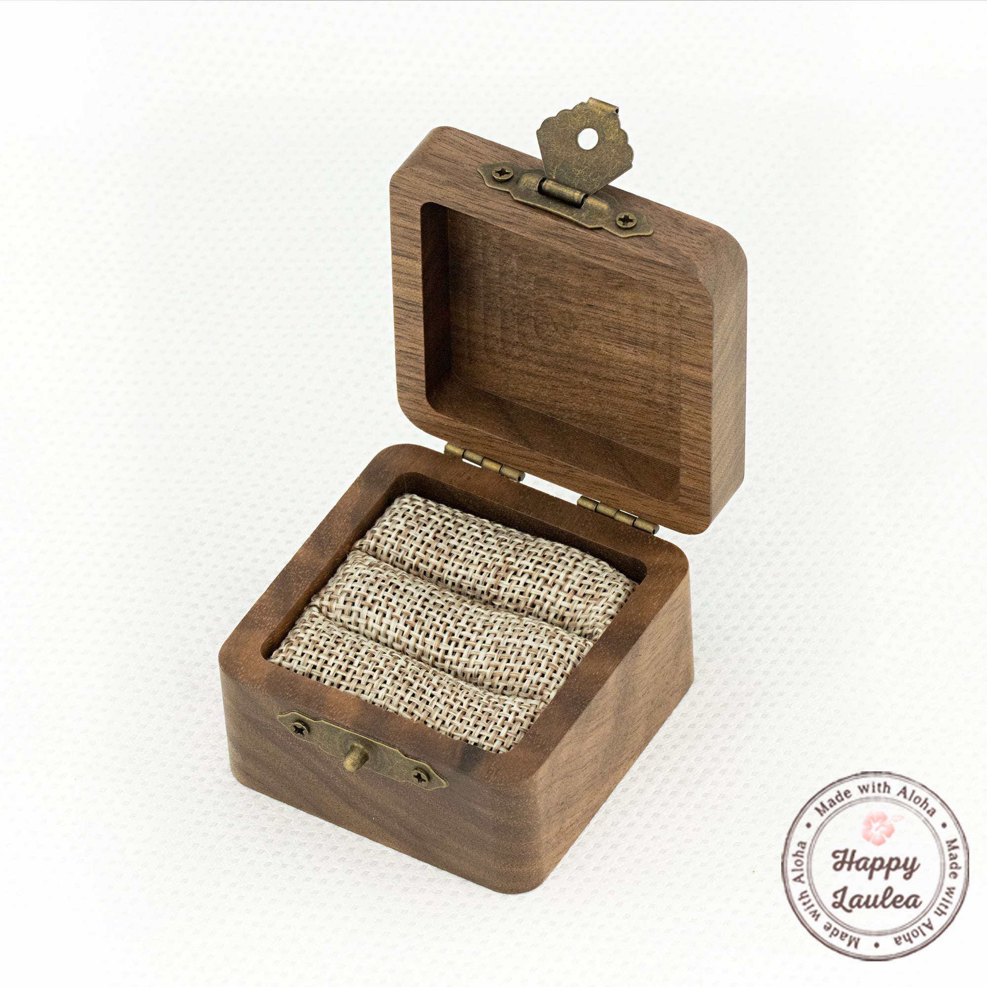 Hand Made Premium Couples Wood Ring Box